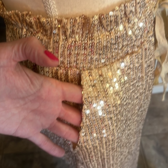 Sequin pants in GOLD -Sparkle like you mean it! - Picture 6 of 6